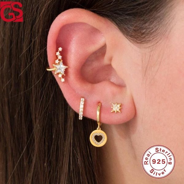 sterling silver brincos heart shape print hoop earrings for women creativity fashion pendientes fine jewel accessories & huggie, Golden;silver
sterling silver brincos heart shape print hoop earrings for women creativity fashion pendientes fine jewel accessories & huggie, Golden;silver