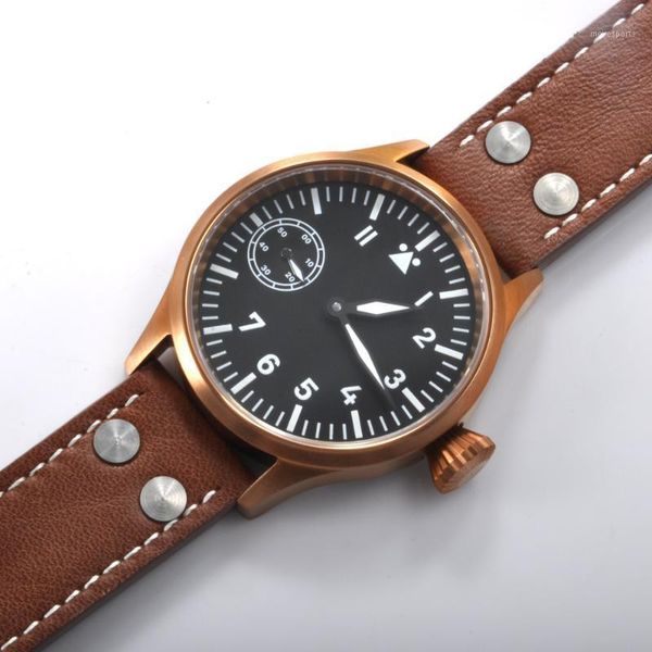 43mm hand winding watch men sterile black dial coffee case luxury 17 jewels 6497 sapphire crystal mens mechanical wristwatches, Slivery;brown
43mm hand winding watch men sterile black dial coffee case luxury 17 jewels 6497 sapphire crystal mens mechanical wristwatches, Slivery;brown