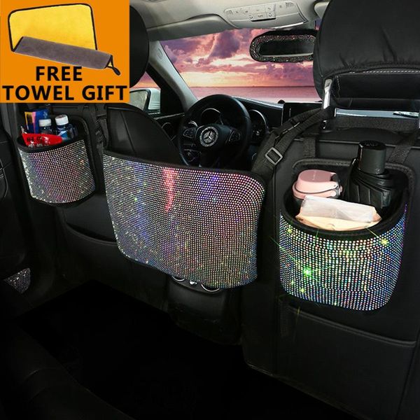 car organizer luxury diamond rhinestone storage bag seat back holder multi-pockets backseat stowing tidying for women
car organizer luxury diamond rhinestone storage bag seat back holder multi-pockets backseat stowing tidying for women