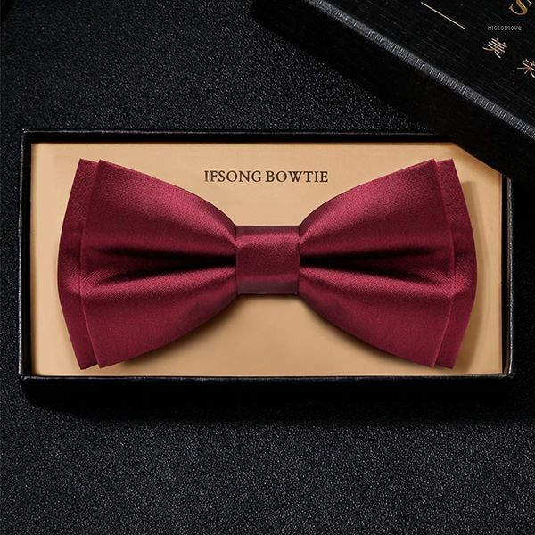 2021 brand new wine red bowtie for men groom wedding party butterfly bow tie polyester silk two layer gift box black1, Black;gray
2021 brand new wine red bowtie for men groom wedding party butterfly bow tie polyester silk two layer gift box black1, Black;gray