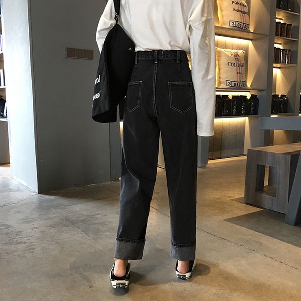2011jeans women retro loose trendy elegant all-match high-quality korean style students leisure daily womens female lovely simple, Blue
2011jeans women retro loose trendy elegant all-match high-quality korean style students leisure daily womens female lovely simple, Blue