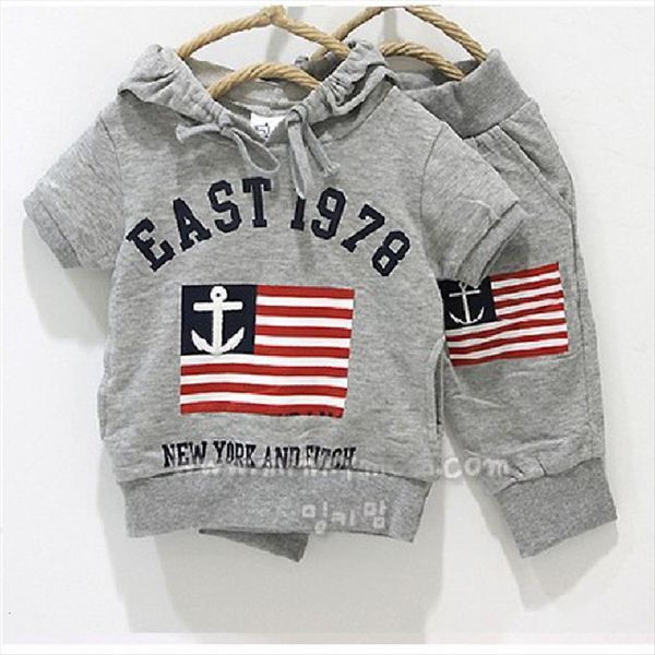 summer spring grey sailor flag boys hooded sweatshirts pants sets toddler outfits 100% cotton, White
summer spring grey sailor flag boys hooded sweatshirts pants sets toddler outfits 100% cotton, White