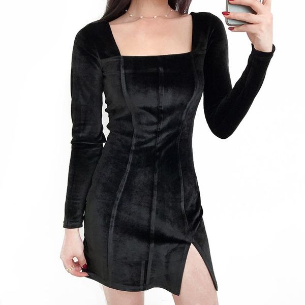 casual dresses winter dress women long sleeve square collar split velvet bodycom slim autumn vintage short mt4628, Black;gray
casual dresses winter dress women long sleeve square collar split velvet bodycom slim autumn vintage short mt4628, Black;gray