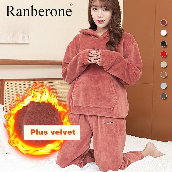 ranberone autumn winter women's flannel pajama set long sleeve loose elastic waist thick warm tracksuit wives casual hoodie gym clothin, White;black
ranberone autumn winter women's flannel pajama set long sleeve loose elastic waist thick warm tracksuit wives casual hoodie gym clothin, White;black