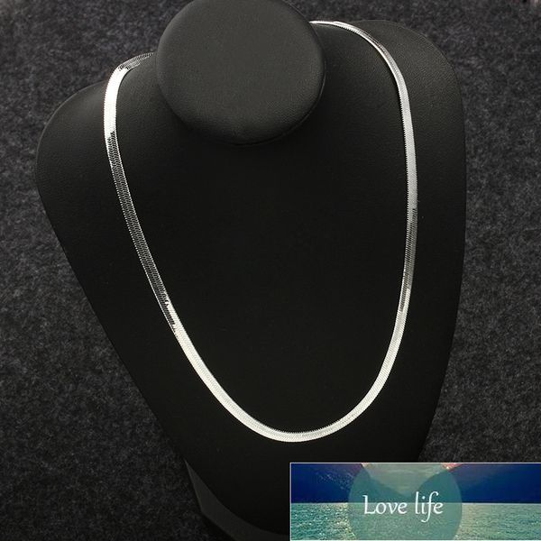 flat snake chain choker necklace jewelry silver plated color necklace for women men clavicle blade chain collier femme factory price expert
flat snake chain choker necklace jewelry silver plated color necklace for women men clavicle blade chain collier femme factory price expert