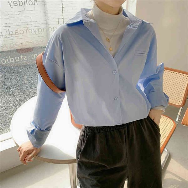 knits casual single-breasted blouses elegant turn-down collar female shirts summer basic women blusas ojux, White
knits casual single-breasted blouses elegant turn-down collar female shirts summer basic women blusas ojux, White