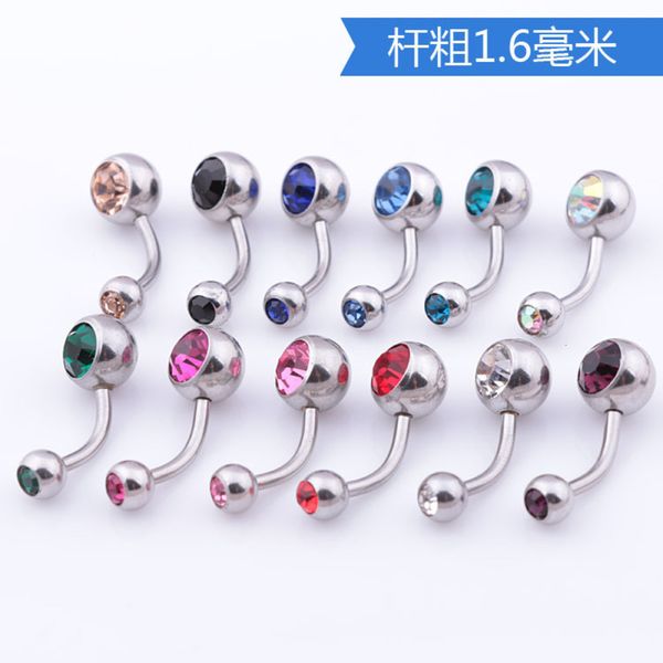 titanium steel inlaid double puncture jewelry
titanium steel inlaid double puncture jewelry