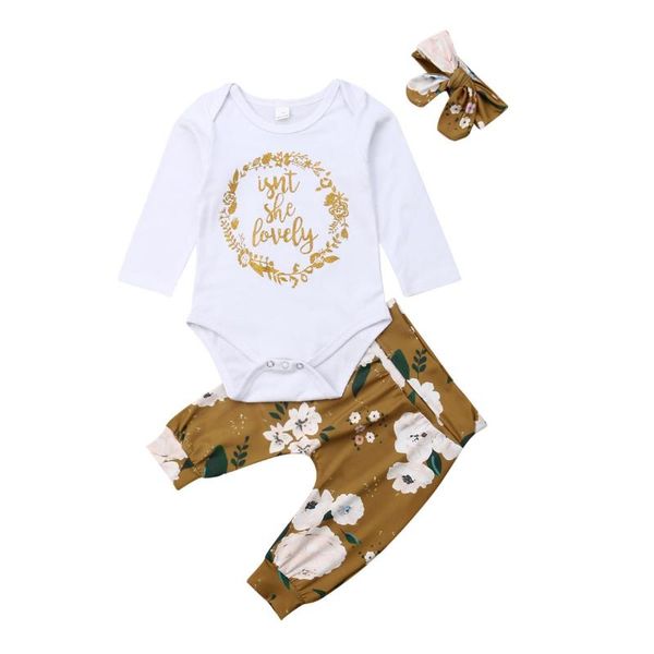 born infant baby girl clothes romper floral pants headband outfit set clothing sets, White
born infant baby girl clothes romper floral pants headband outfit set clothing sets, White