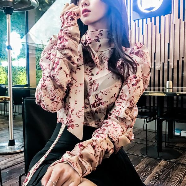 women's blouses & shirts 2021 spring female bow tie fashion retro ladies blouse puff sleeve elegant women, White
women's blouses & shirts 2021 spring female bow tie fashion retro ladies blouse puff sleeve elegant women, White