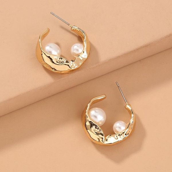 hoop & huggie minar unique design c shape simulated pearl open earrings for women gold color metal irregular geometric gifts, Golden;silver
hoop & huggie minar unique design c shape simulated pearl open earrings for women gold color metal irregular geometric gifts, Golden;silver