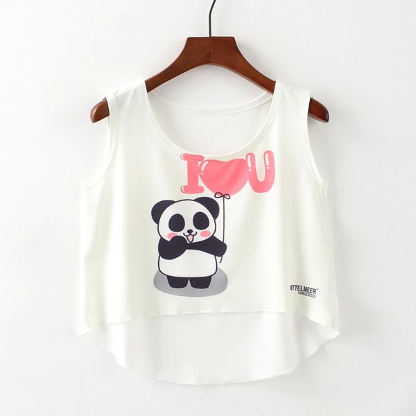 camisoles fashion vest summer red panda take love balloon print front short back long women's open navel, Black;white
camisoles fashion vest summer red panda take love balloon print front short back long women's open navel, Black;white