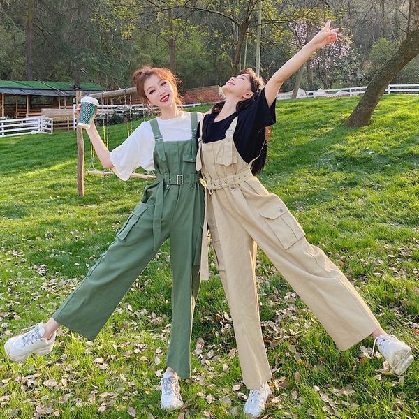 women's jumpsuits & rompers women spring solid ankle-length harajuku sashes street wear suspenders summer womens jumpsuit all-match fas, Black;white
women's jumpsuits & rompers women spring solid ankle-length harajuku sashes street wear suspenders summer womens jumpsuit all-match fas, Black;white