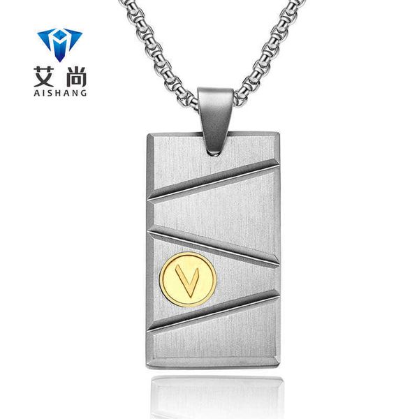 new hip hop men's stainless steel pendant square beveled edge frosted titanium necklace, Silver
new hip hop men's stainless steel pendant square beveled edge frosted titanium necklace, Silver