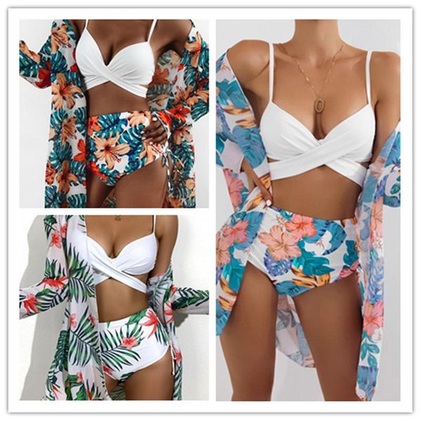 women's swimwear 2021 europe and america three-piece steel bikini cross-border export mesh split swimsuit female, White;black
women's swimwear 2021 europe and america three-piece steel bikini cross-border export mesh split swimsuit female, White;black