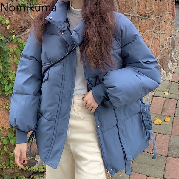 nomikuma winter thick lace up jackets female korean style loose all-match bread coats solid color parkas women arrival 3d763 210514, Black;brown
nomikuma winter thick lace up jackets female korean style loose all-match bread coats solid color parkas women arrival 3d763 210514, Black;brown