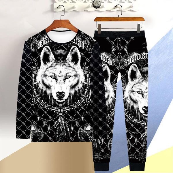men's tracksuits autumn and winter casual suit long-sleeved trousers youth sportswear personality exaggeration type men sets, Gray
men's tracksuits autumn and winter casual suit long-sleeved trousers youth sportswear personality exaggeration type men sets, Gray