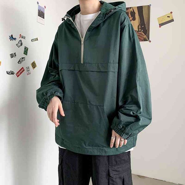 tooling zipper sweater men's fashion brand street trend youth cool solid color hooded jacket, Black
tooling zipper sweater men's fashion brand street trend youth cool solid color hooded jacket, Black