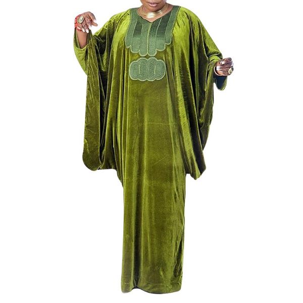 ethnic clothing green velour african women abayas embroidery kaftan robe batwing sleeve maxi dresses female velvet abaya, Red
ethnic clothing green velour african women abayas embroidery kaftan robe batwing sleeve maxi dresses female velvet abaya, Red