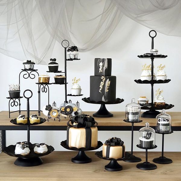 other bakeware creative wedding dessert table decoration black cake stand wrought iron tray props european-style
other bakeware creative wedding dessert table decoration black cake stand wrought iron tray props european-style