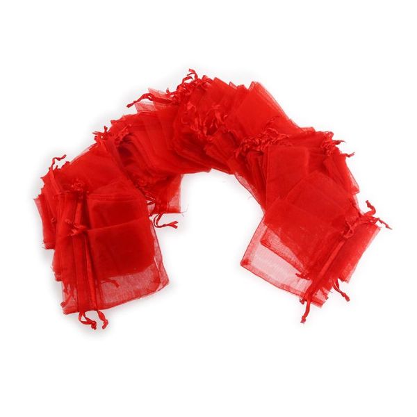 7*9cm organza drawstring gift bags wedding favor jewellery pouches - 100 pcs/set (red) wrap
7*9cm organza drawstring gift bags wedding favor jewellery pouches - 100 pcs/set (red) wrap