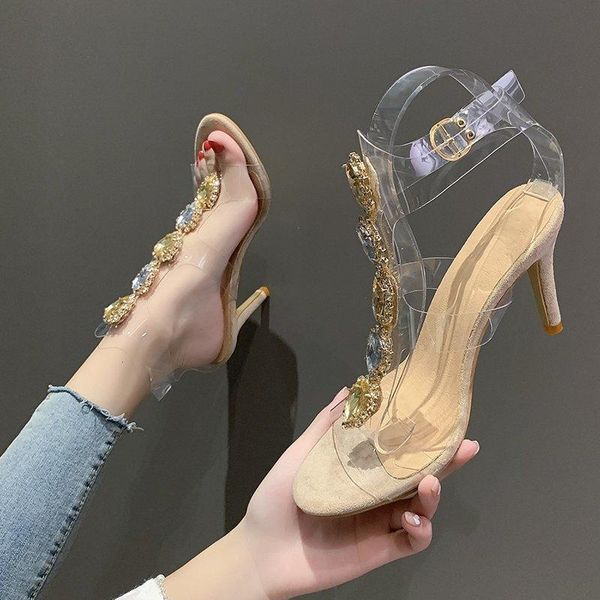 sandals 6cm 9cm summer sweet women pvc jelly open toe bling crystal high heels ankle strap retro fashion, Black
sandals 6cm 9cm summer sweet women pvc jelly open toe bling crystal high heels ankle strap retro fashion, Black