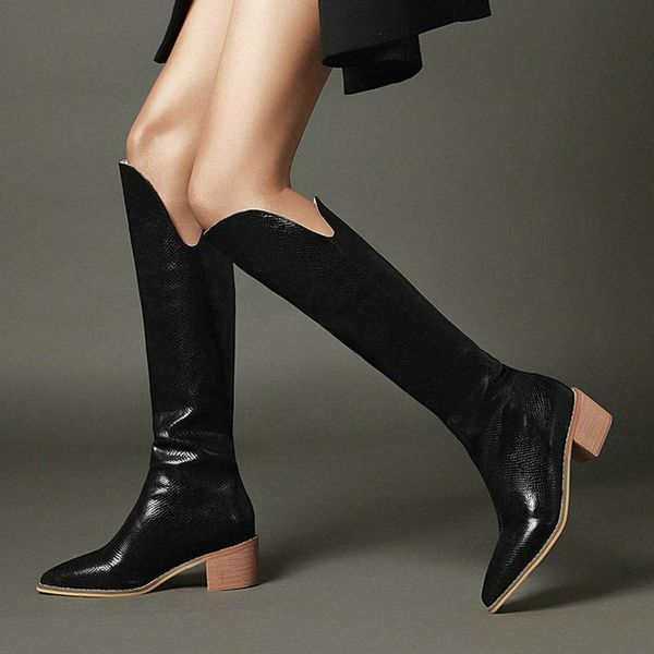 boots 2021 women western fashion pointed toe thick heel knee high slip on shoes black blue yellow sliver
boots 2021 women western fashion pointed toe thick heel knee high slip on shoes black blue yellow sliver