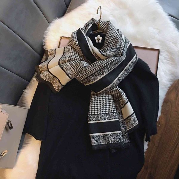 design autumn and warm scarf women's imitation cashmere double-sided lattice temperament versatile bib long style enlarged, Blue;gray
design autumn and warm scarf women's imitation cashmere double-sided lattice temperament versatile bib long style enlarged, Blue;gray