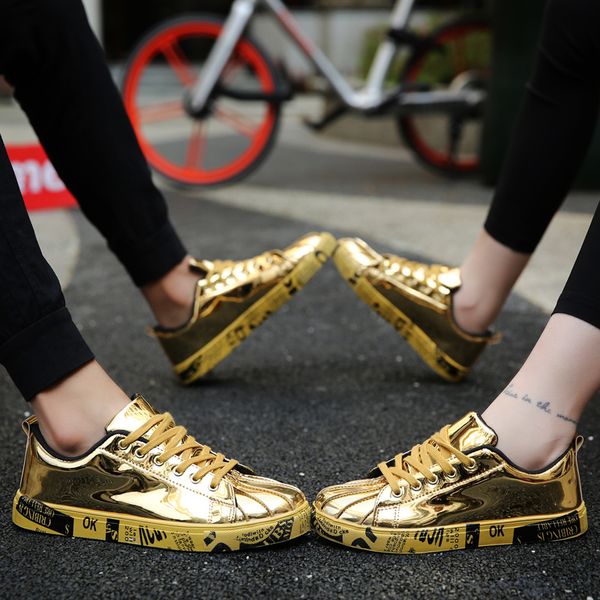 summer women mens casual running shoes student outdoor sports sneakers patent leather glossy black golden silver size 36-46 code 54-558
summer women mens casual running shoes student outdoor sports sneakers patent leather glossy black golden silver size 36-46 code 54-558