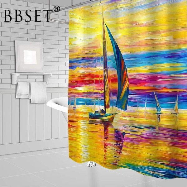shower curtains sailboat curtain nautical oil painted ocean scenery pattern waterproof multi-size cortina de bano bathroom decor
shower curtains sailboat curtain nautical oil painted ocean scenery pattern waterproof multi-size cortina de bano bathroom decor