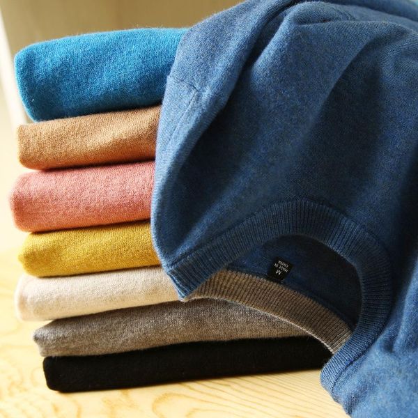 men's sweaters 85% cotton 15% cashmere jumper autumn winter men sweater 8 colors available, White;black
men's sweaters 85% cotton 15% cashmere jumper autumn winter men sweater 8 colors available, White;black