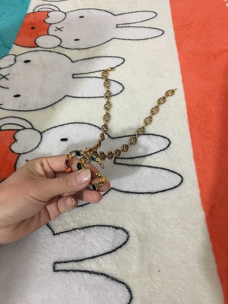 2021 new retro colored diamond letter necklace female net red style temperament bracelet female, Silver
2021 new retro colored diamond letter necklace female net red style temperament bracelet female, Silver