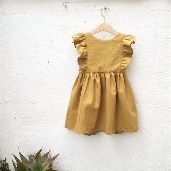girl's retail baby yellow dresses children clothing summer kids flare sleeve ruffle cotton linen dress beautiful girls e90235 0923, Red;yellow
girl's retail baby yellow dresses children clothing summer kids flare sleeve ruffle cotton linen dress beautiful girls e90235 0923, Red;yellow