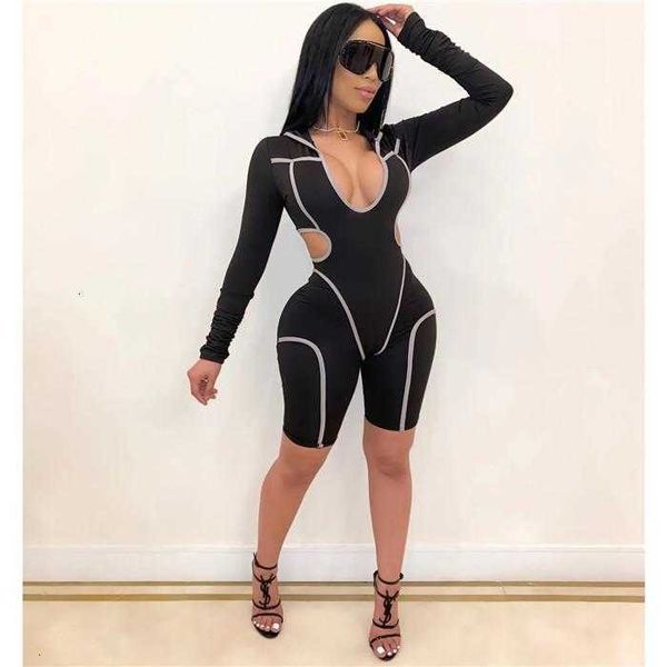women's jumpsuits & rompers panelled pants females sports u neck long sleeve womens hollow out yoga designer slim fitness s trjv, Black;white
women's jumpsuits & rompers panelled pants females sports u neck long sleeve womens hollow out yoga designer slim fitness s trjv, Black;white