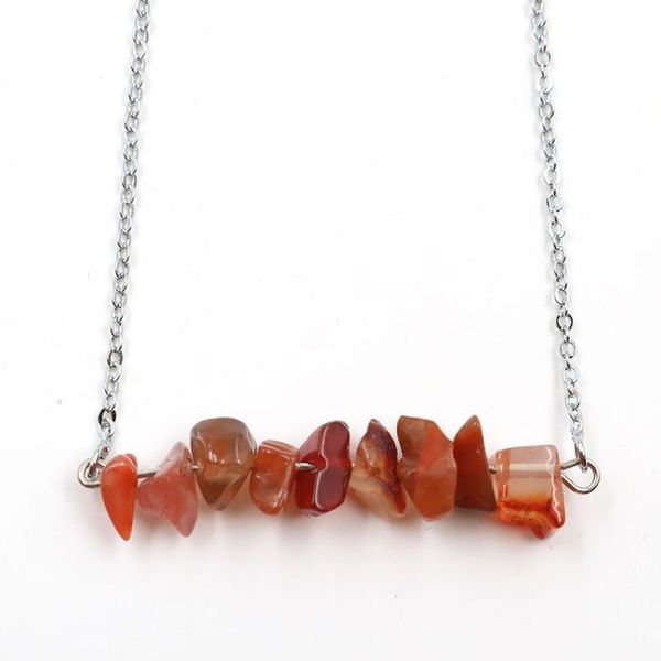 chains 12pcs chakra carnelian necklace natural stone gravel bead for fashion energy healing jewelry factory outlet wholesale, Silver
chains 12pcs chakra carnelian necklace natural stone gravel bead for fashion energy healing jewelry factory outlet wholesale, Silver