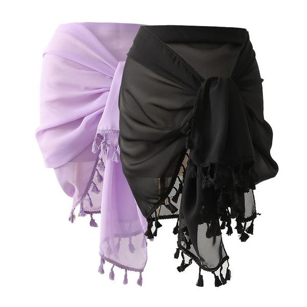 skirts women solid chiffon multicolor beach skirt summer sunscreen shawl wrap coverup mini jupe tulle femme tassel, Black
skirts women solid chiffon multicolor beach skirt summer sunscreen shawl wrap coverup mini jupe tulle femme tassel, Black