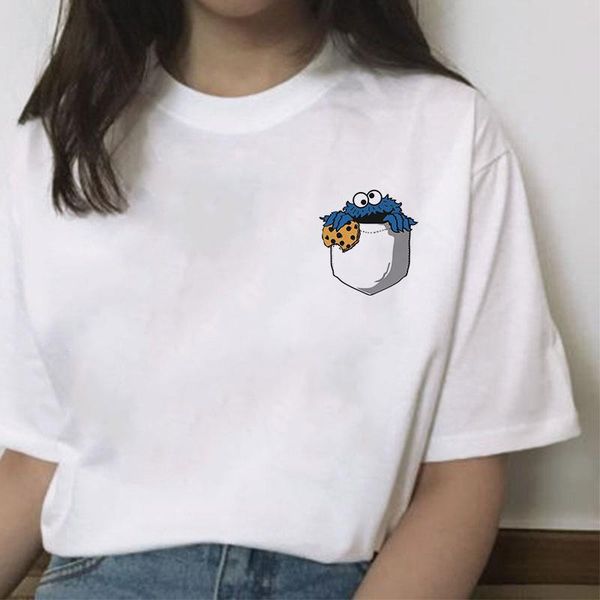 women's t-shirt summer cartoon cat spoof casual printing harajuku short-sleeved punk loose female tees couple fun art, White
women's t-shirt summer cartoon cat spoof casual printing harajuku short-sleeved punk loose female tees couple fun art, White