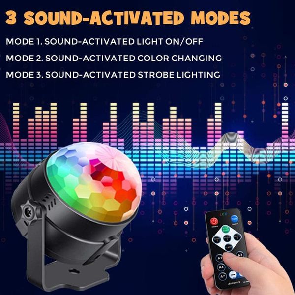 party decoration 4pack pound activated lights with remote control dj lighting, rgb disco ball, strobe lamp 7 modes stage par light
party decoration 4pack pound activated lights with remote control dj lighting, rgb disco ball, strobe lamp 7 modes stage par light