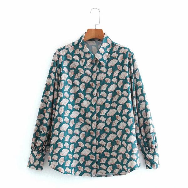 fashion ginkgo leaf print women turn-down collar blouses long sleeve chiffon blouse shirt casual loose women's & shirts, White
fashion ginkgo leaf print women turn-down collar blouses long sleeve chiffon blouse shirt casual loose women's & shirts, White