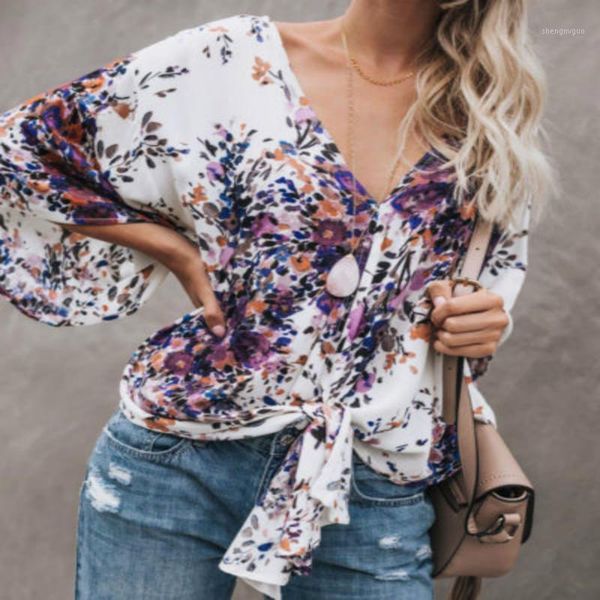blouse 2021 brand summer womens ladies casual print loose long sleeve v-neck floral women's blouses & shirts, White
blouse 2021 brand summer womens ladies casual print loose long sleeve v-neck floral women's blouses & shirts, White