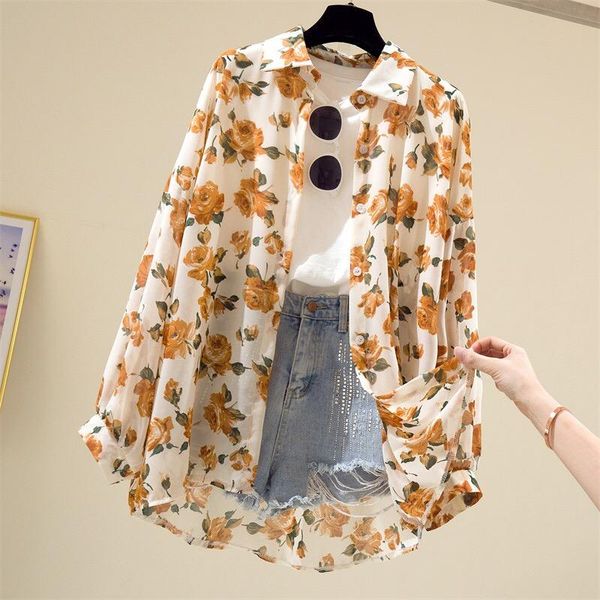 women's blouses & shirts vintage printed chiffon women summer design 2021 turn-down collar loose elegant office lady outwear blouse, White
women's blouses & shirts vintage printed chiffon women summer design 2021 turn-down collar loose elegant office lady outwear blouse, White