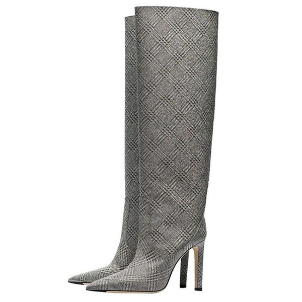 big size 35-43 new brand women boots pointed toe stiletto high heels boots knee high boots women nightclub shoes, Black
big size 35-43 new brand women boots pointed toe stiletto high heels boots knee high boots women nightclub shoes, Black