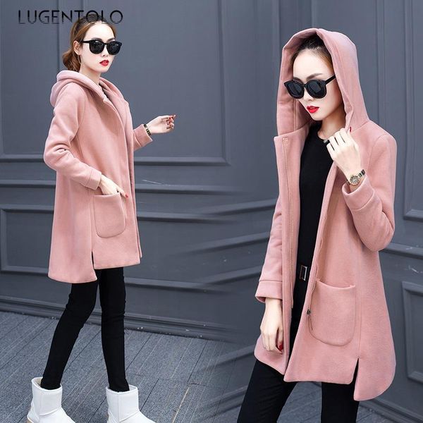women's hoodies & sweatshirts lugentolo womens long autumn winter korean fashion loose fleece hooded casual sleeve, Black
women's hoodies & sweatshirts lugentolo womens long autumn winter korean fashion loose fleece hooded casual sleeve, Black