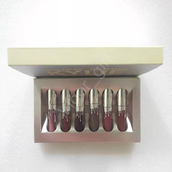 kl lipgloss 6pcs/set birthday holiday edition matte lip make up lipstick normal size kit with ship
kl lipgloss 6pcs/set birthday holiday edition matte lip make up lipstick normal size kit with ship