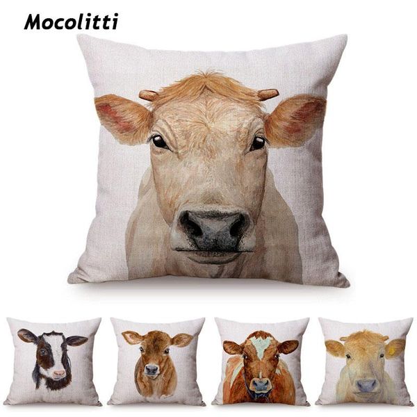 cushion/decorative pillow caucasus cow farm animal watercolor home decorative throw case brown yak cattle cotton linen car chair seat cushio
cushion/decorative pillow caucasus cow farm animal watercolor home decorative throw case brown yak cattle cotton linen car chair seat cushio