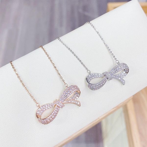 chains 14k real gold plated cute knot necklace shining bling zircon women clavicle chain elegant charm wedding pendant jewelry, Silver
chains 14k real gold plated cute knot necklace shining bling zircon women clavicle chain elegant charm wedding pendant jewelry, Silver