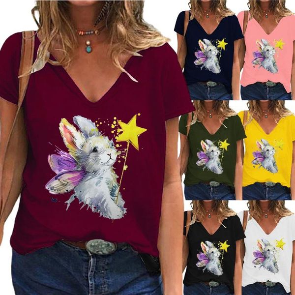 women's t-shirt deep v-neck short sleeve fashion color printing loose casual solid xs-5xl, White
women's t-shirt deep v-neck short sleeve fashion color printing loose casual solid xs-5xl, White