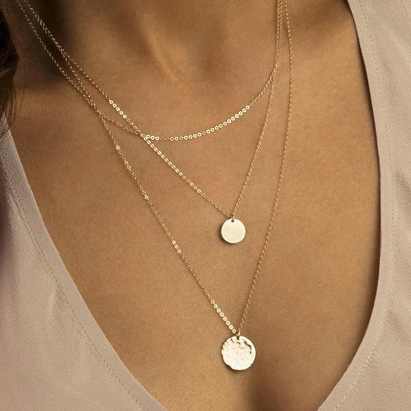 gold chain round coin pendant necklace for women layered link chains choker necklaces collar mujer minimalist jewelry 2020, Silver
gold chain round coin pendant necklace for women layered link chains choker necklaces collar mujer minimalist jewelry 2020, Silver
