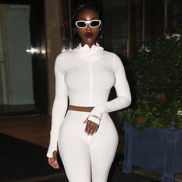 women's two piece pants 2021 autumn european and american suit high-end embroidered zipper fashion casual sports clothing, White
women's two piece pants 2021 autumn european and american suit high-end embroidered zipper fashion casual sports clothing, White