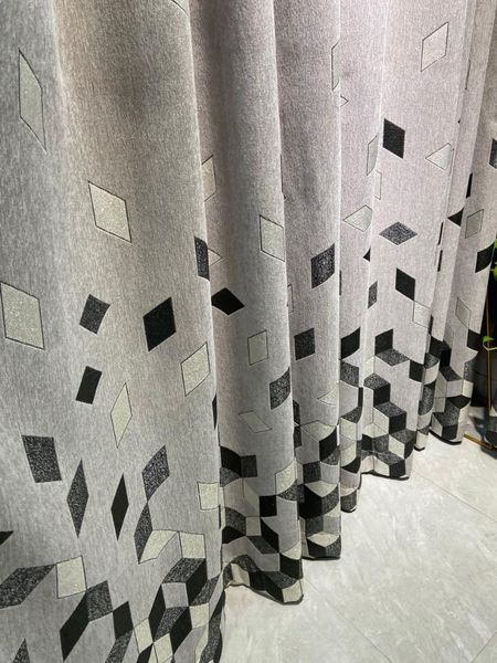 curtain & drapes fashion light luxury chenille curtains jacquard prismatic black and white square full blackout living room bedroom
curtain & drapes fashion light luxury chenille curtains jacquard prismatic black and white square full blackout living room bedroom