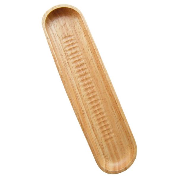 dishes & plates 1pc creative wooden sushi tray japanese style serving plate (khaki)
dishes & plates 1pc creative wooden sushi tray japanese style serving plate (khaki)